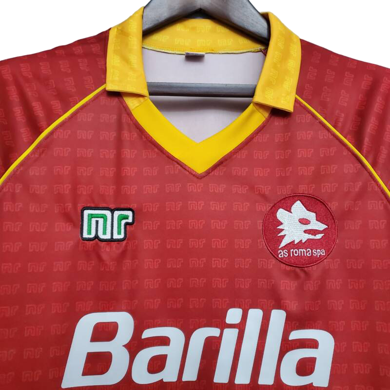 Camiseta AS Roma 1990-1991 Local