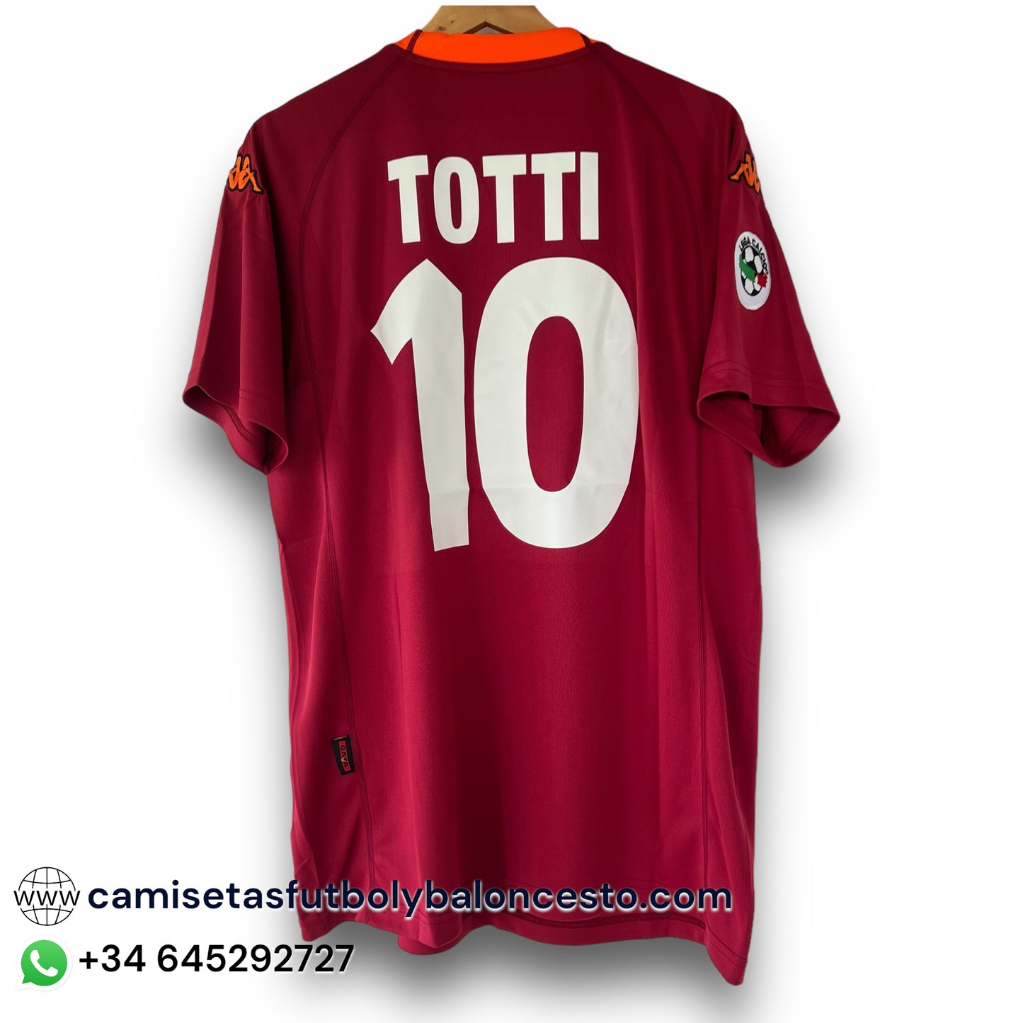 Camiseta AS Roma 2000-2001 Local