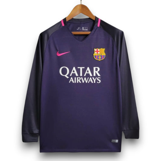 Camiseta Barcelona 2016-2017 Visitante Manga Larga