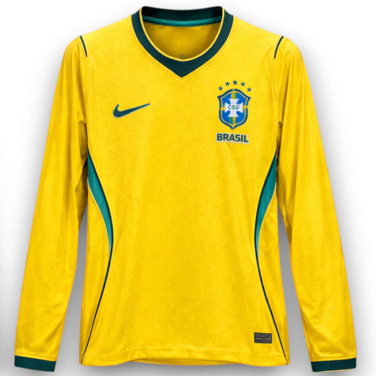 Camiseta Brasil 2026-2027 Local Manga Larga