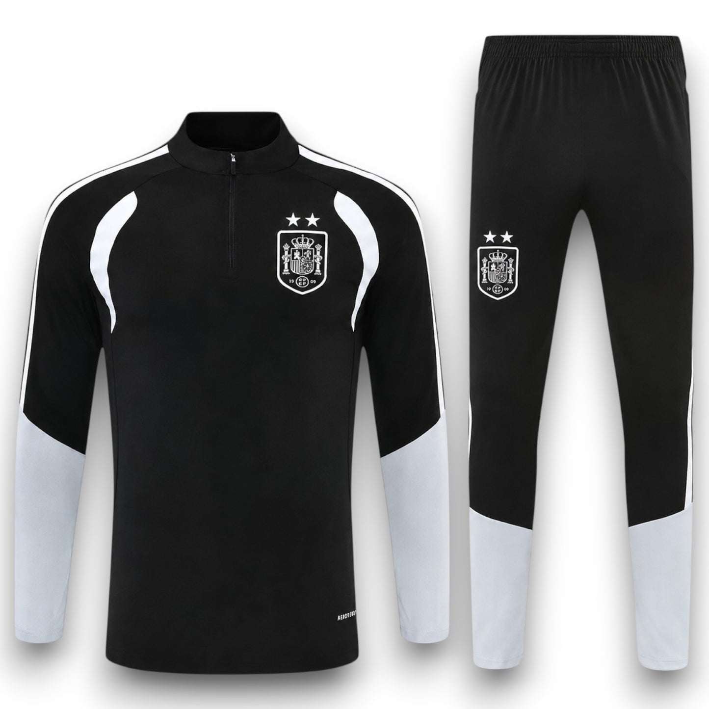 Chándal España 26-27 Negro Dos Estrellas - Entrenamiento