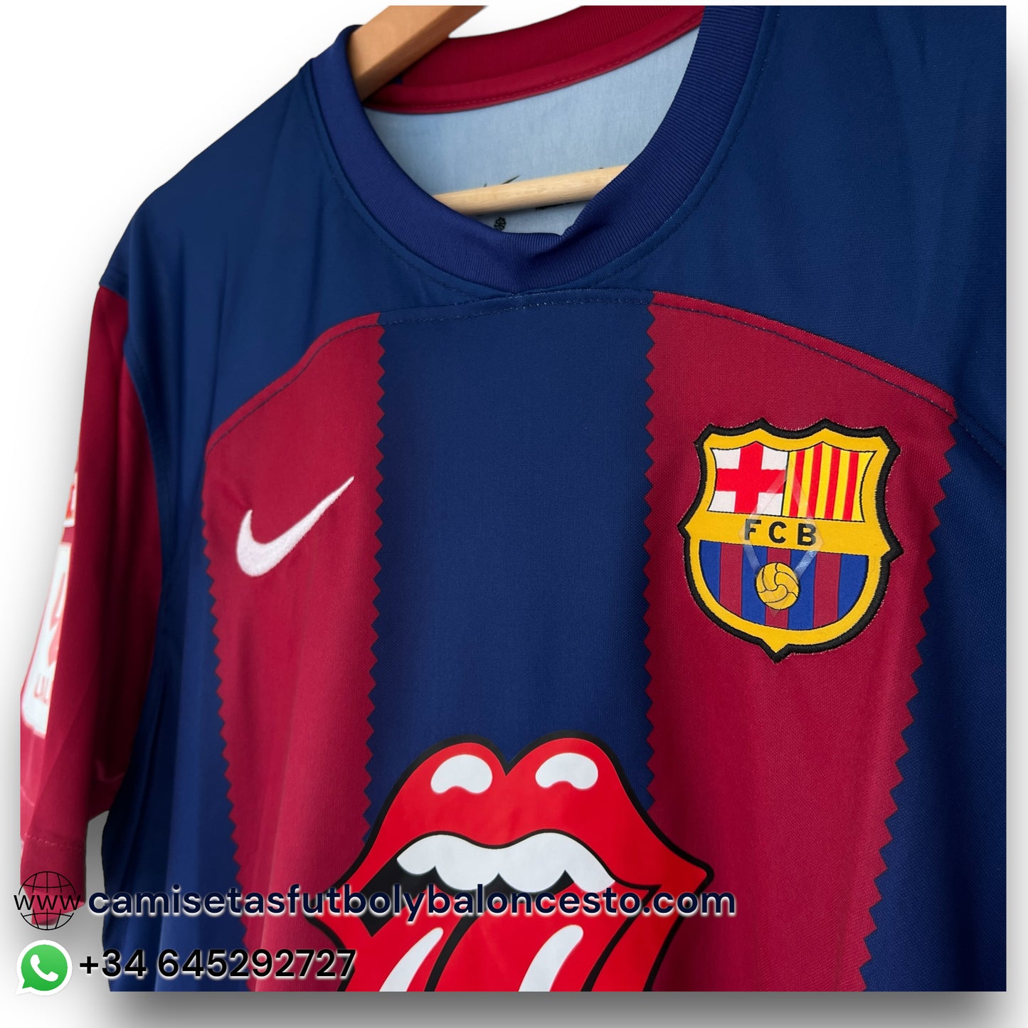 Camiseta Barcelona x Rolling Stones 2023-2024 Local