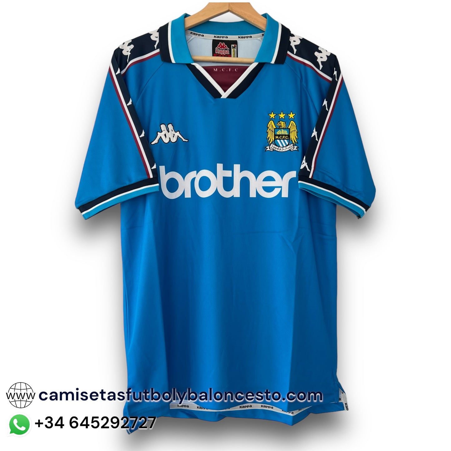 Camiseta Manchester City 1998-1999 Local