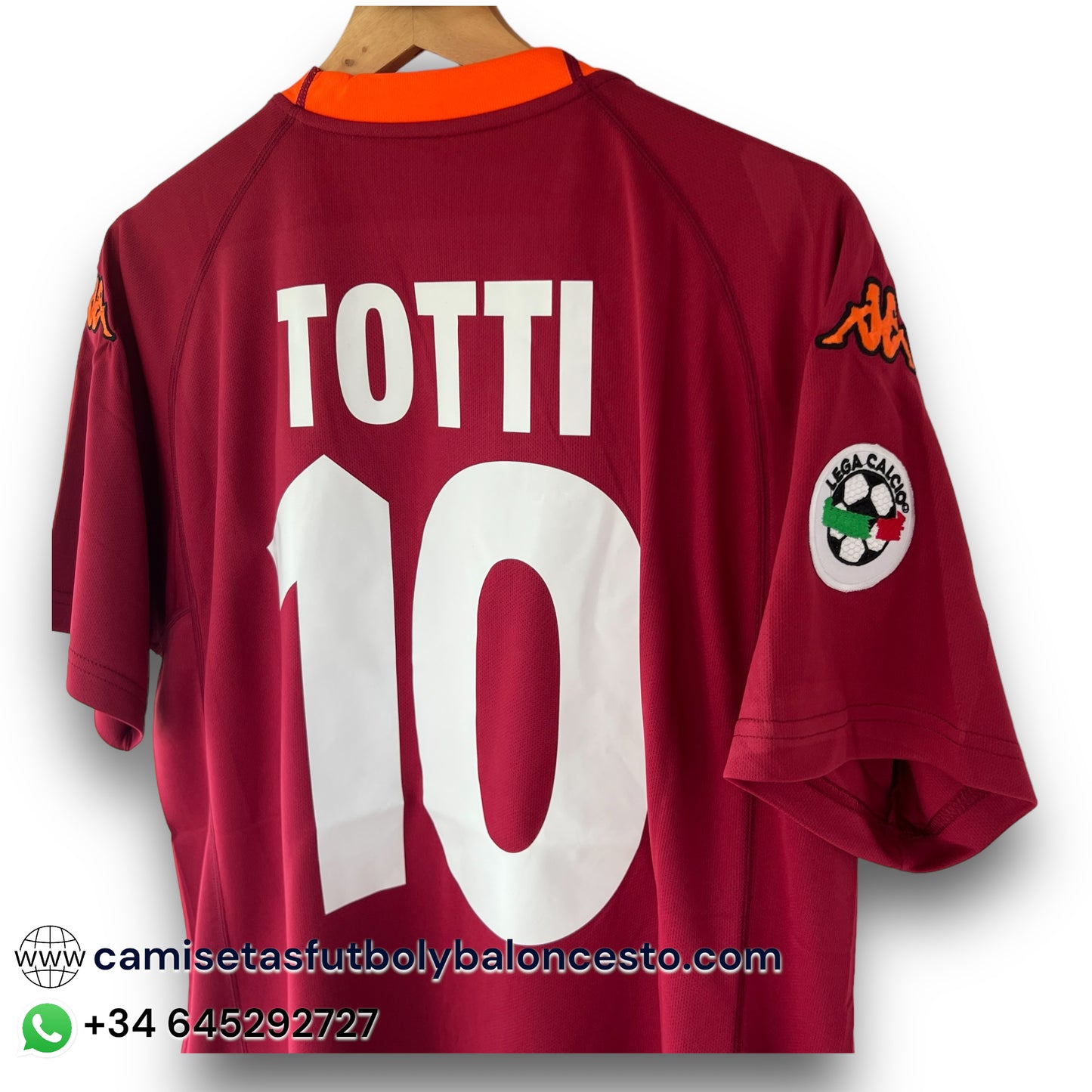 Camiseta AS Roma 2000-2001 Local