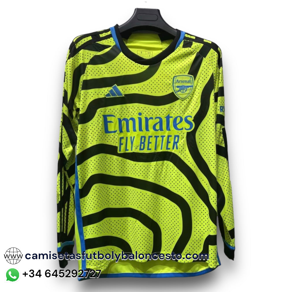 Camiseta Arsenal 2023-2024 Visitante Manga Larga