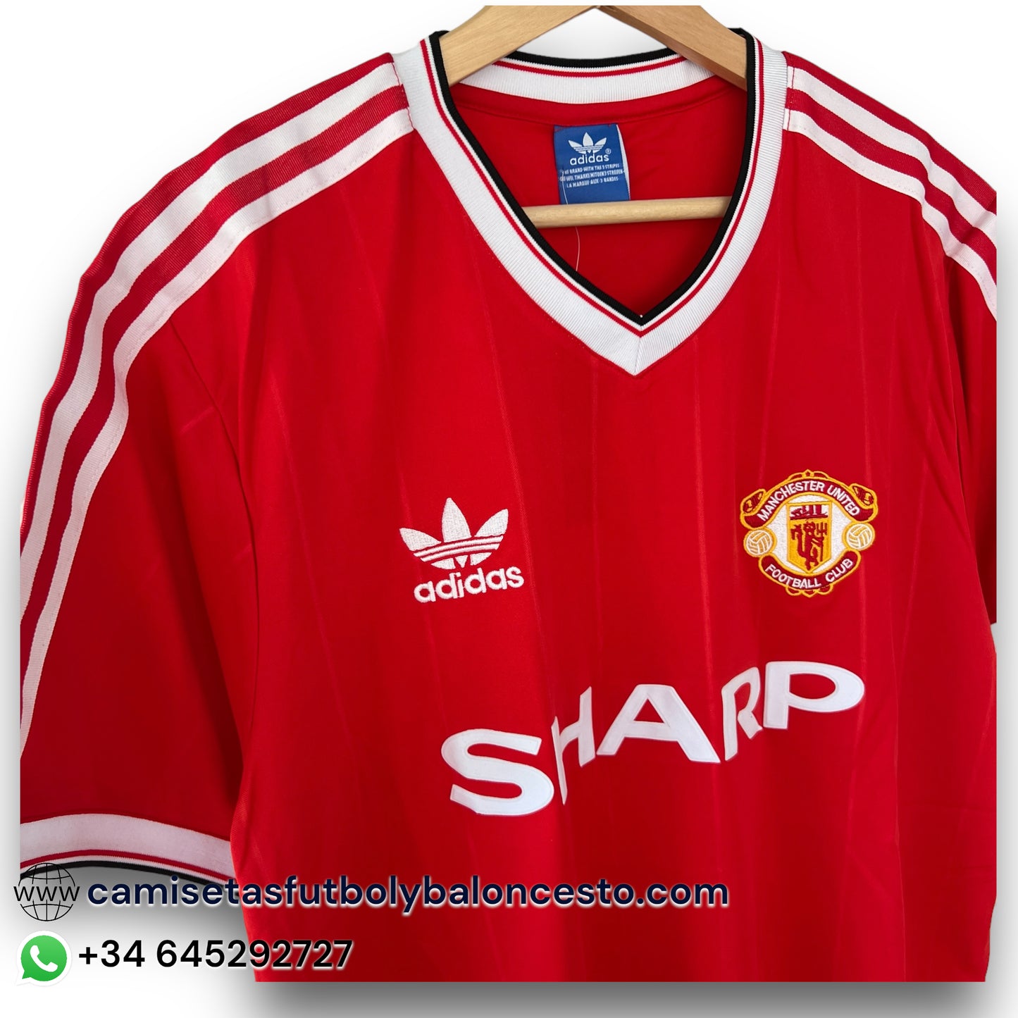 Camiseta Manchester United 1983-1984 Local