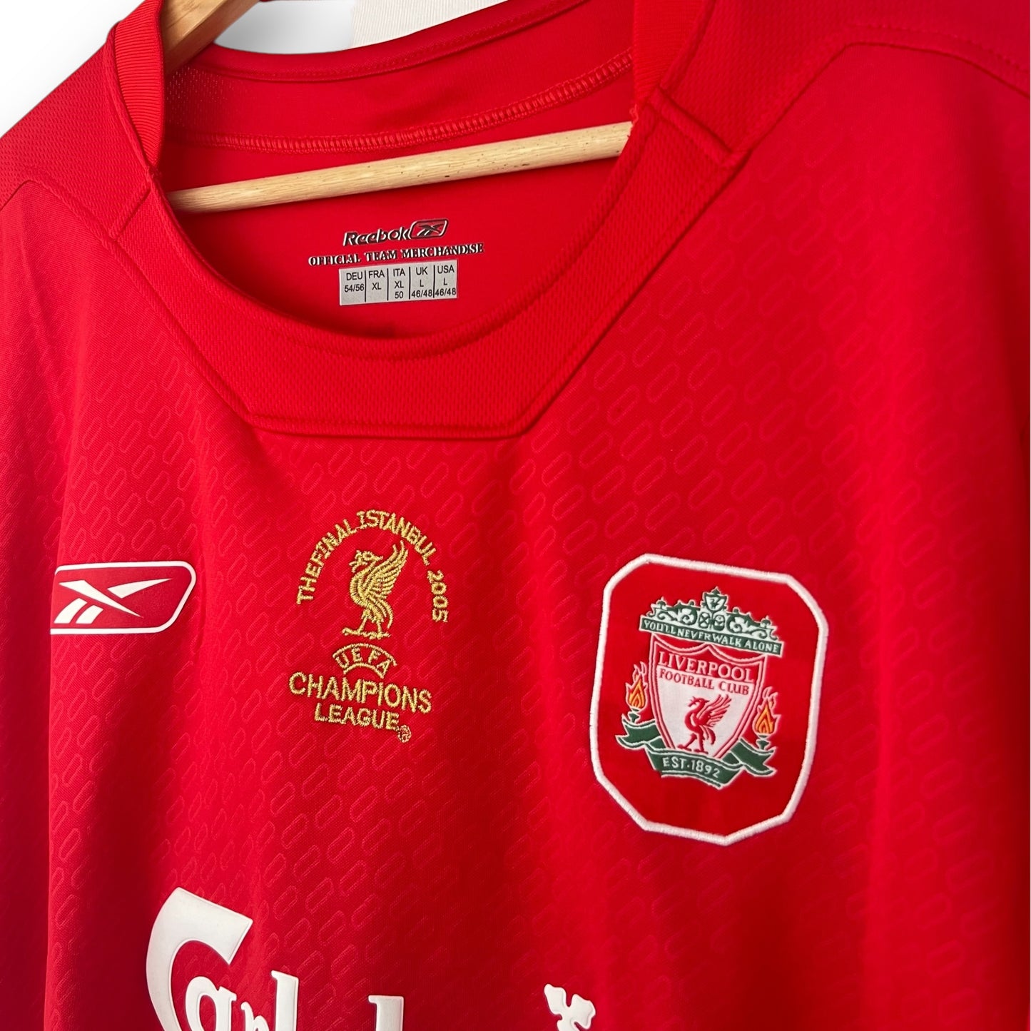 Camiseta Liverpool 2004-2005 Local - Final Champions League