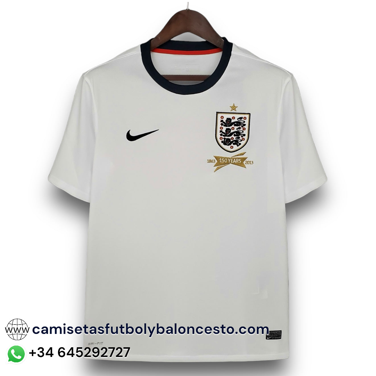 Camiseta Inglaterra 2013 Local - 150 años