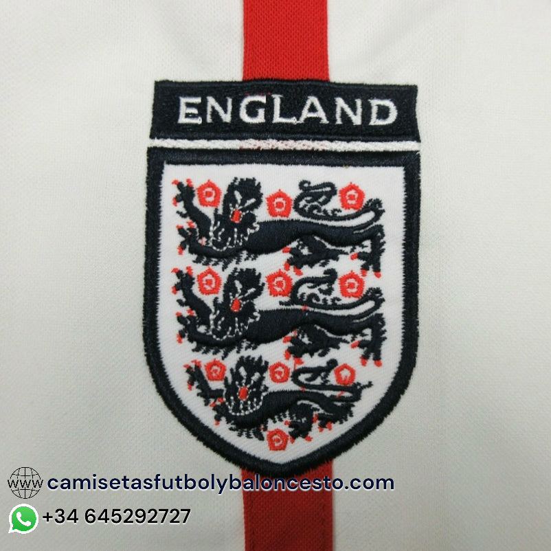Camiseta Inglaterra 2002 Local Manga Larga