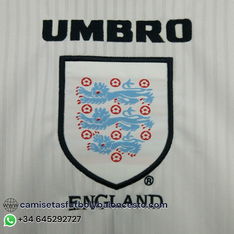 Camiseta Inglaterra 1998 Local Manga Larga