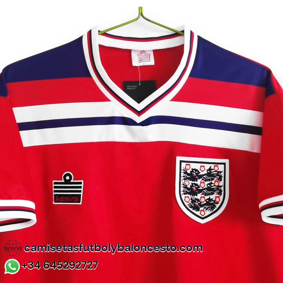 Camiseta Inglaterra 1980 Visitante