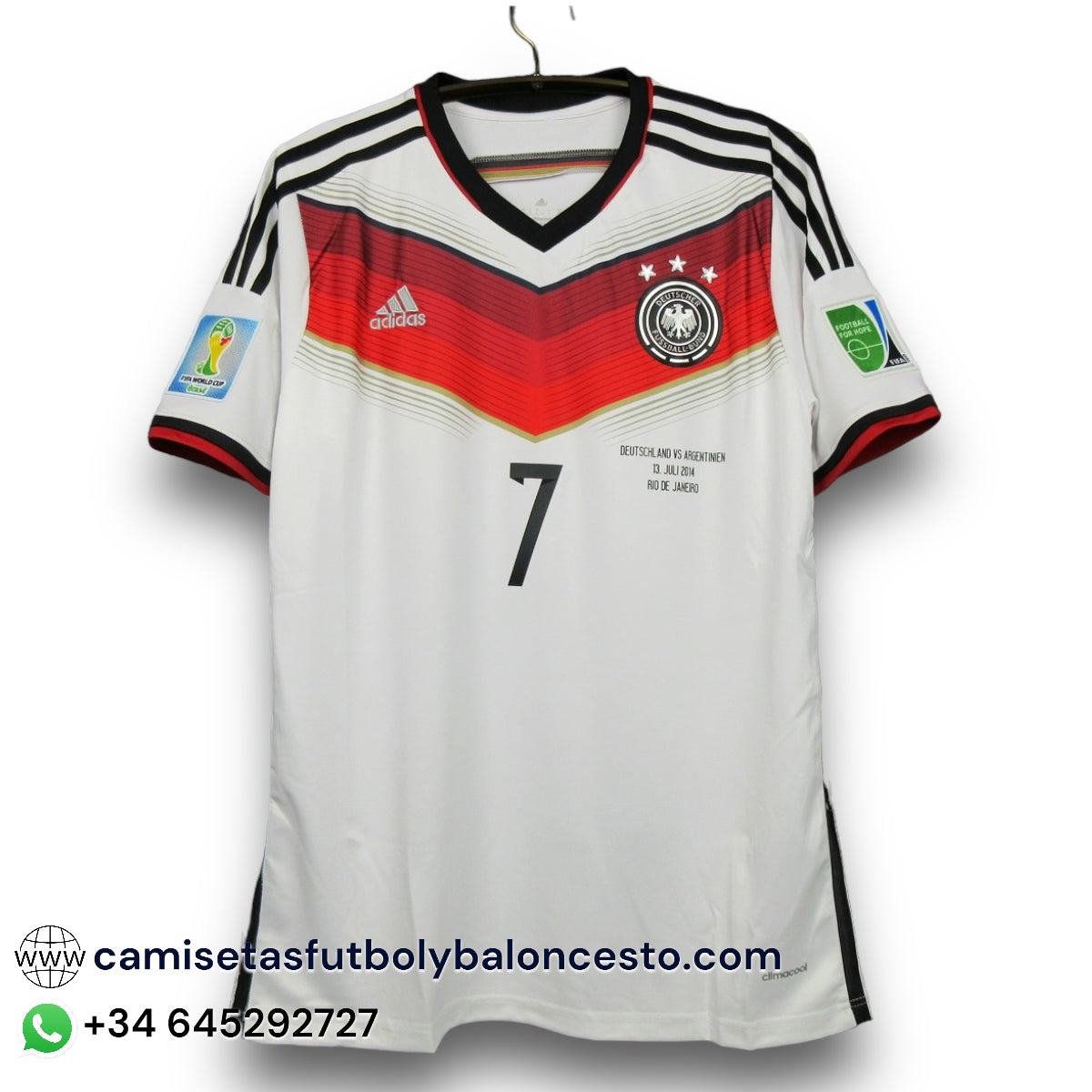 Camiseta Alemania 2014 Local - Final Mundial