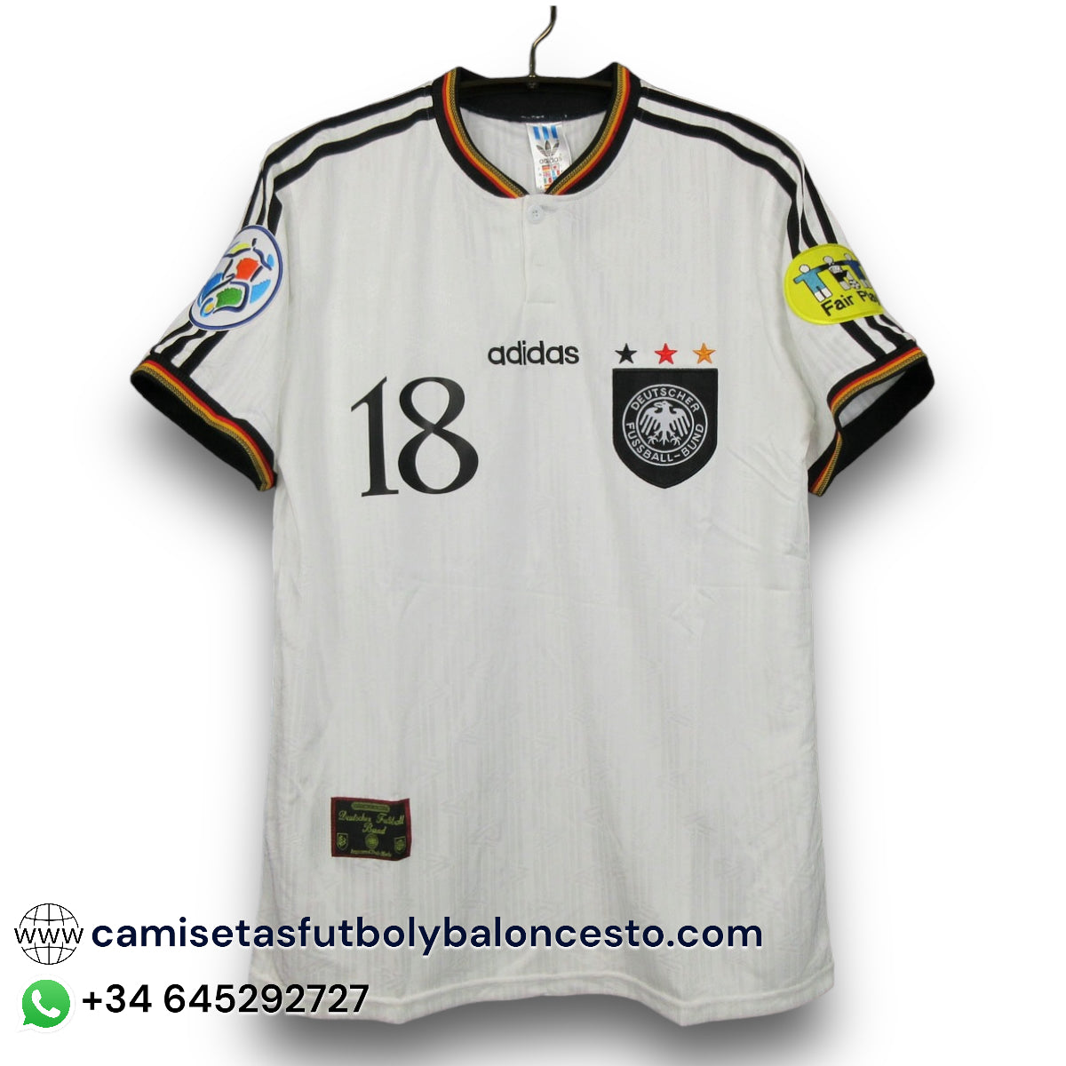 Camiseta Alemania 1996 Local