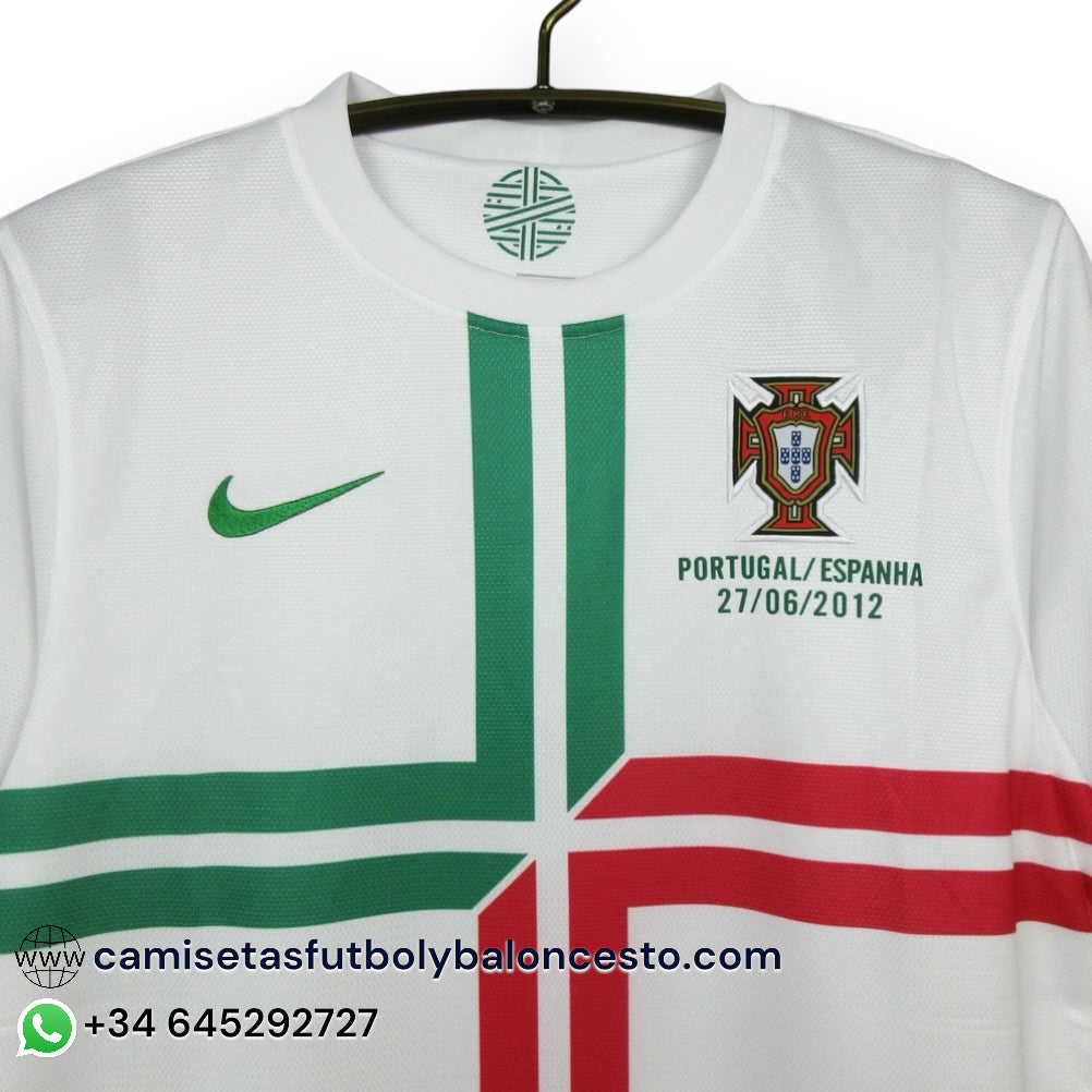 Camiseta Portugal 2012 Visitante Manga Larga