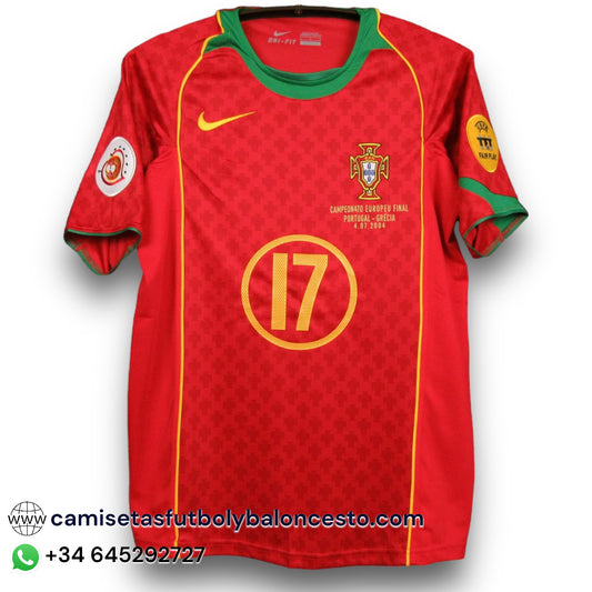 Camiseta Portugal 2004 Local - Final Eurocopa
