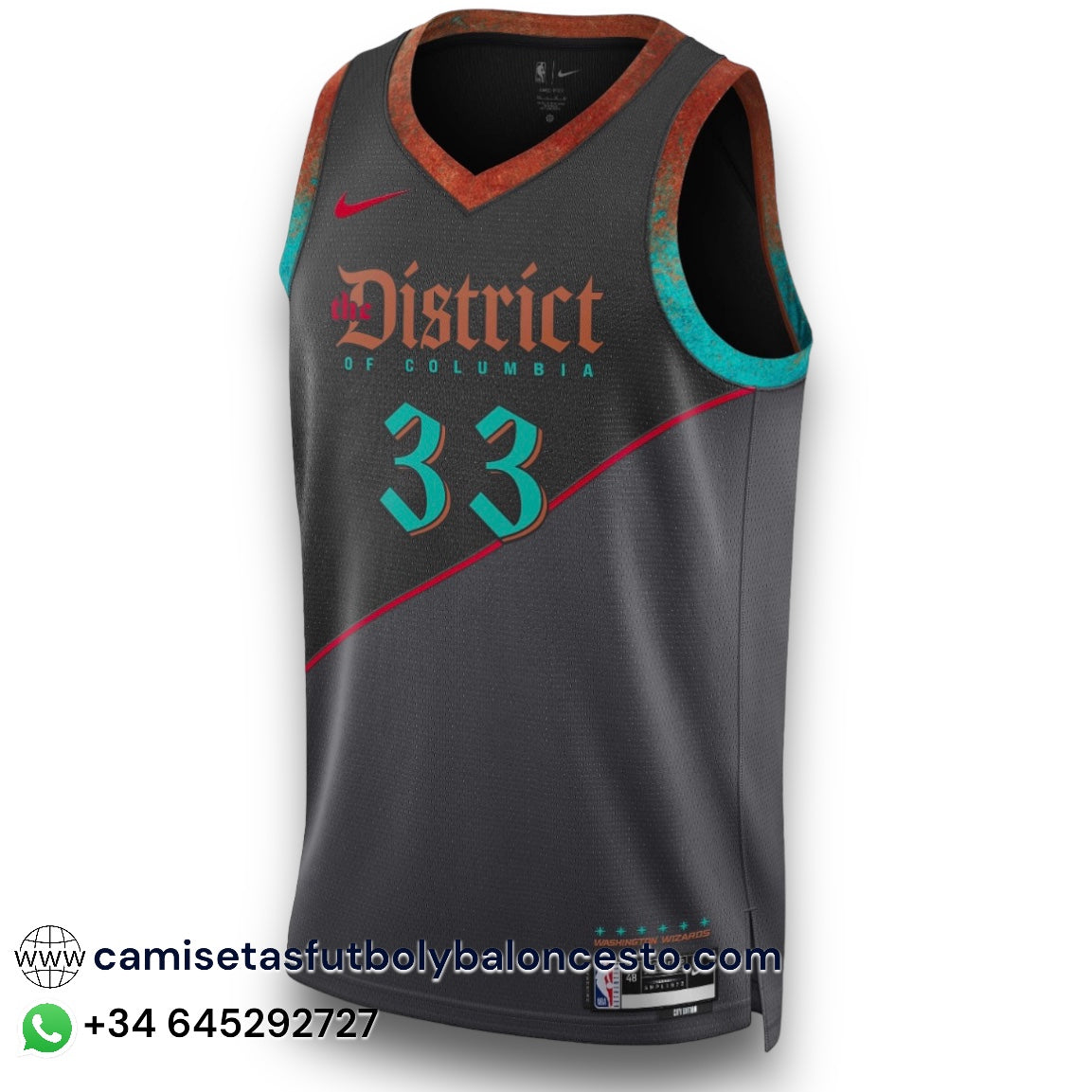 Camiseta Washington Wizards City Edition 2023-2024