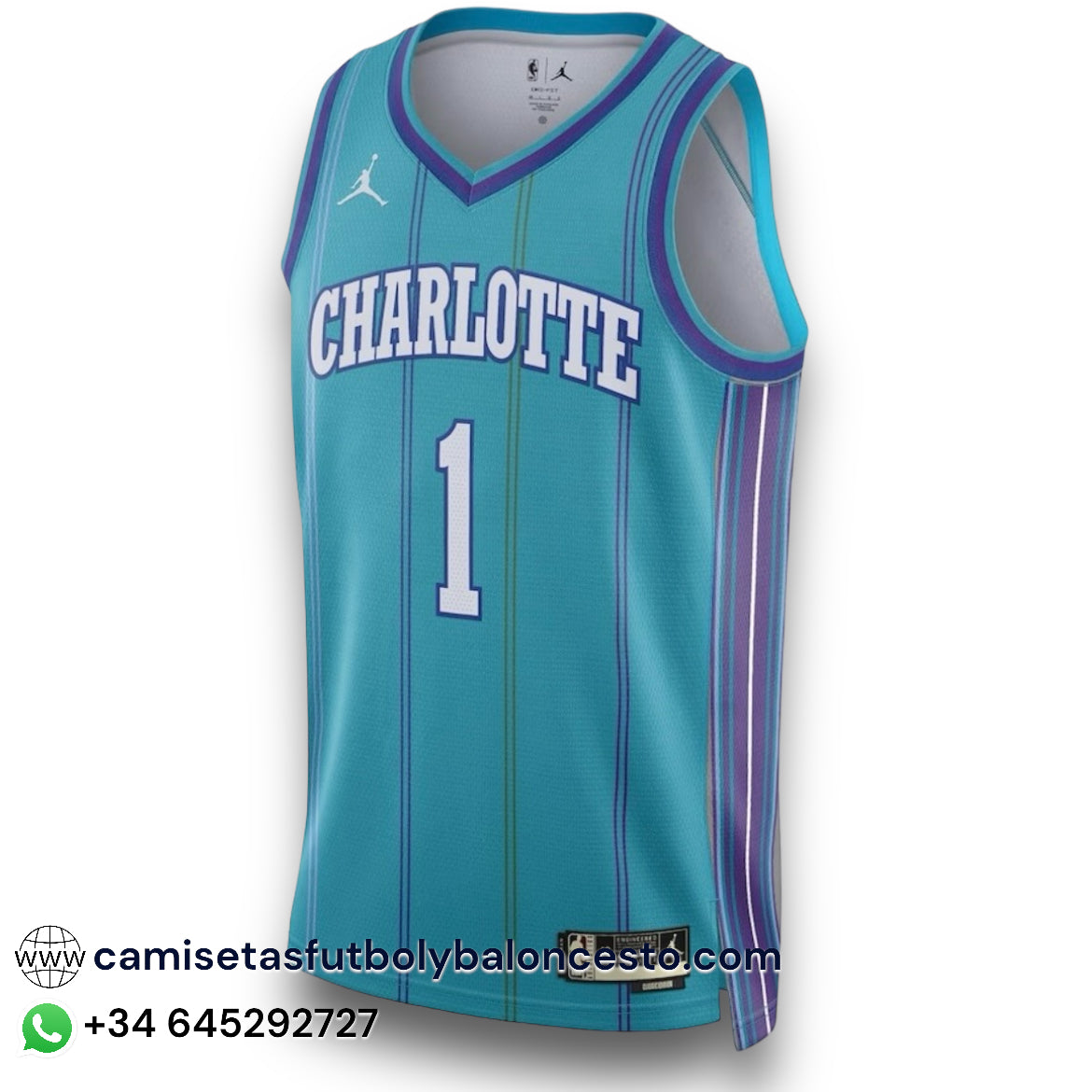 Camiseta Charlotte Hornets Classic 2023-2024