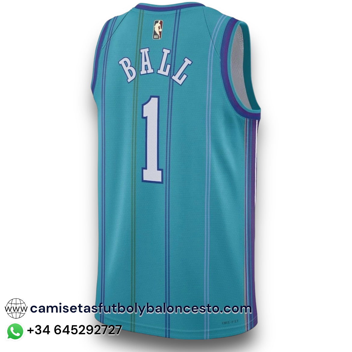 Camiseta Charlotte Hornets Classic 2023-2024