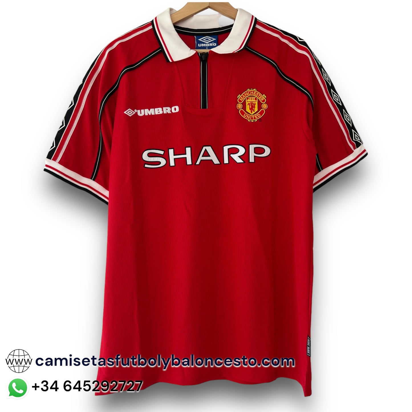 Camiseta Manchester United 1998-1999 Local