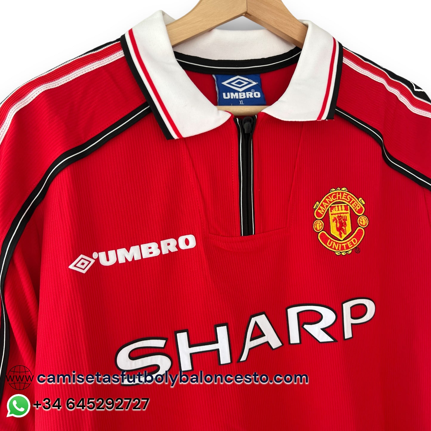 Camiseta Manchester United 1998-1999 Local