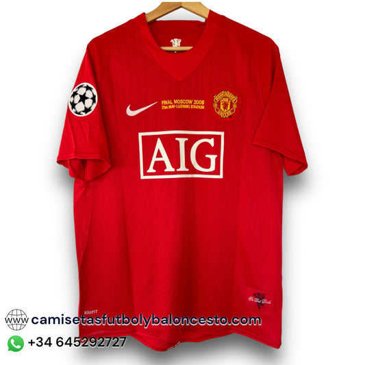 Camiseta Manchester United 2007-2008 Local Final Champions League