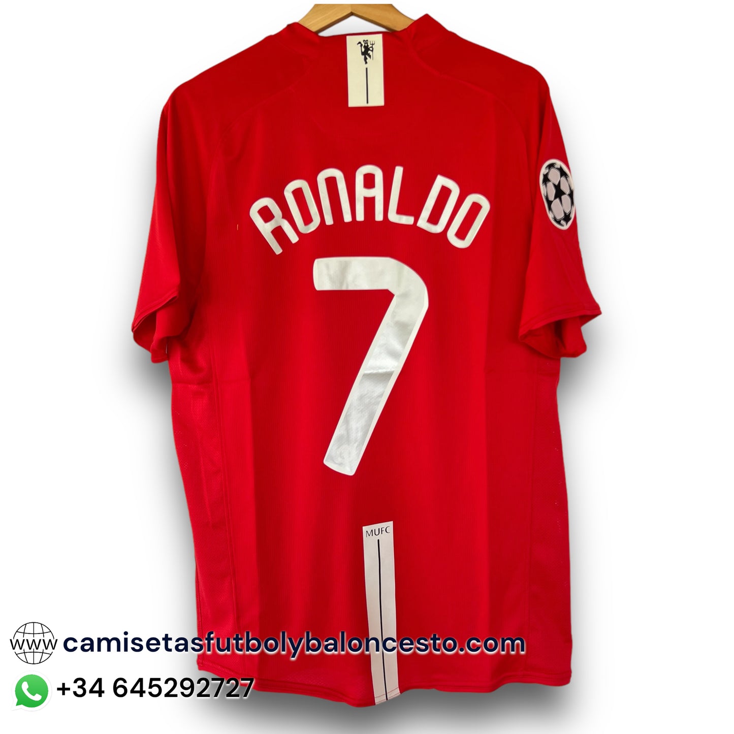 Camiseta Manchester United 2007-2008 Local Final Champions League