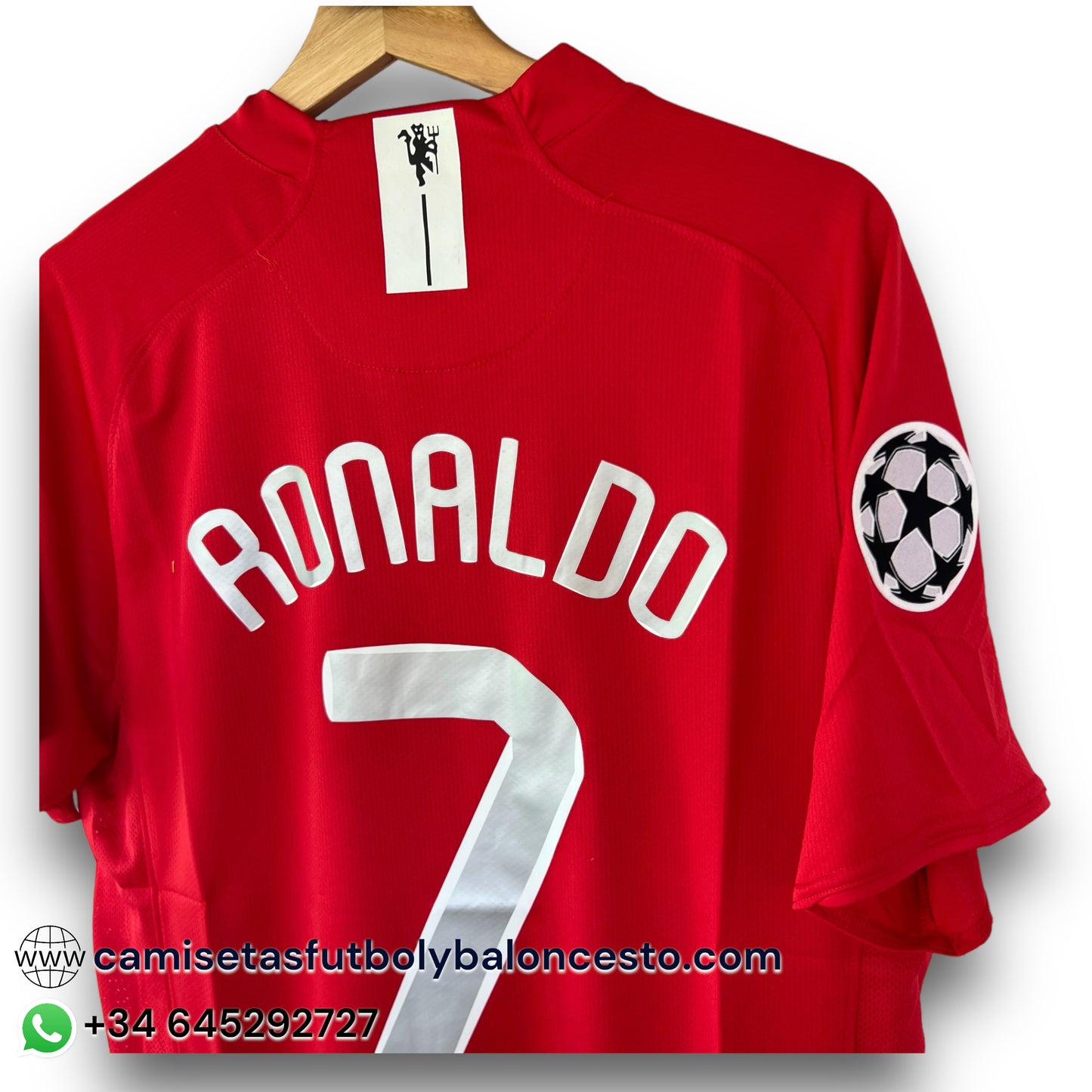 Camiseta Manchester United 2007-2008 Local Final Champions League