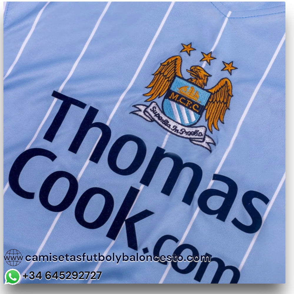 Camiseta Manchester City 2007-2008 Local