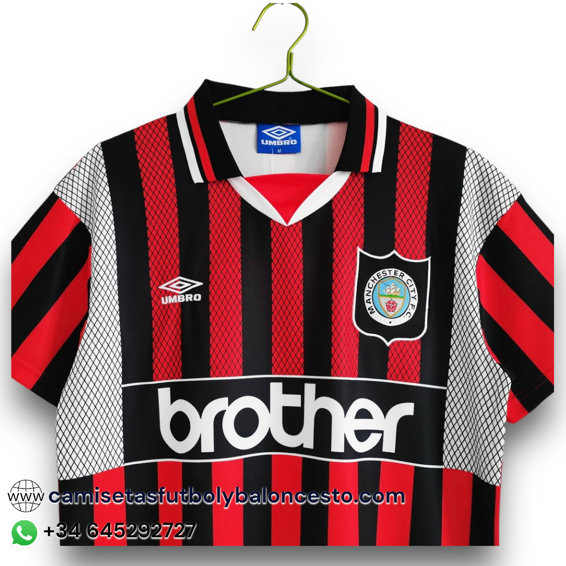 Camiseta Manchester City 1995-1996 Visitante