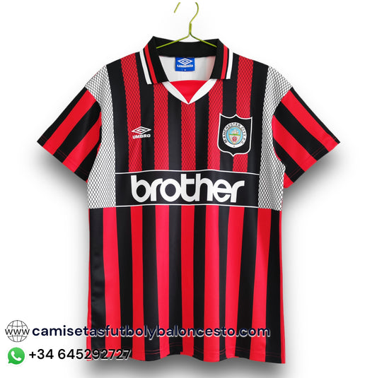 Camiseta Manchester City 1995-1996 Visitante