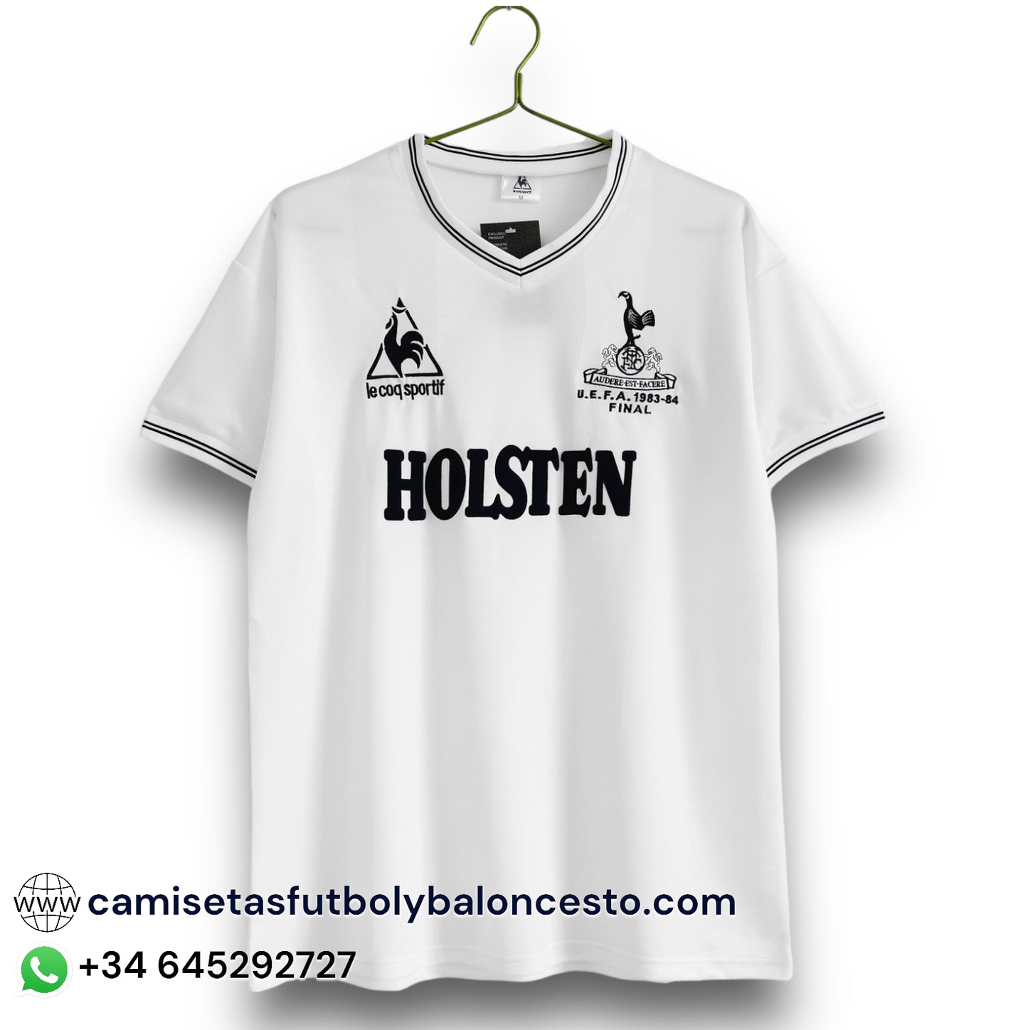 Camiseta Tottenham 1983-1984 Local - Final UEL