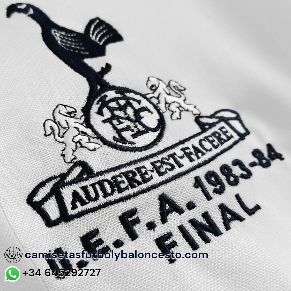 Camiseta Tottenham 1983-1984 Local - Final UEL