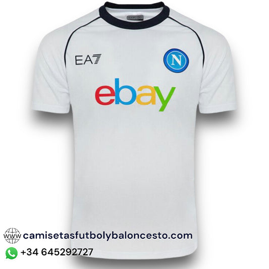 Camiseta Nápoles 2023-2024 Entrenamiento Blanca