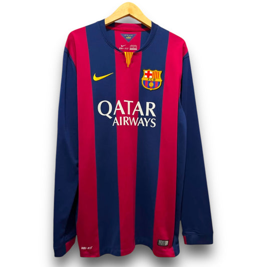 Camiseta Barcelona 2014-2015 Local Manga Larga