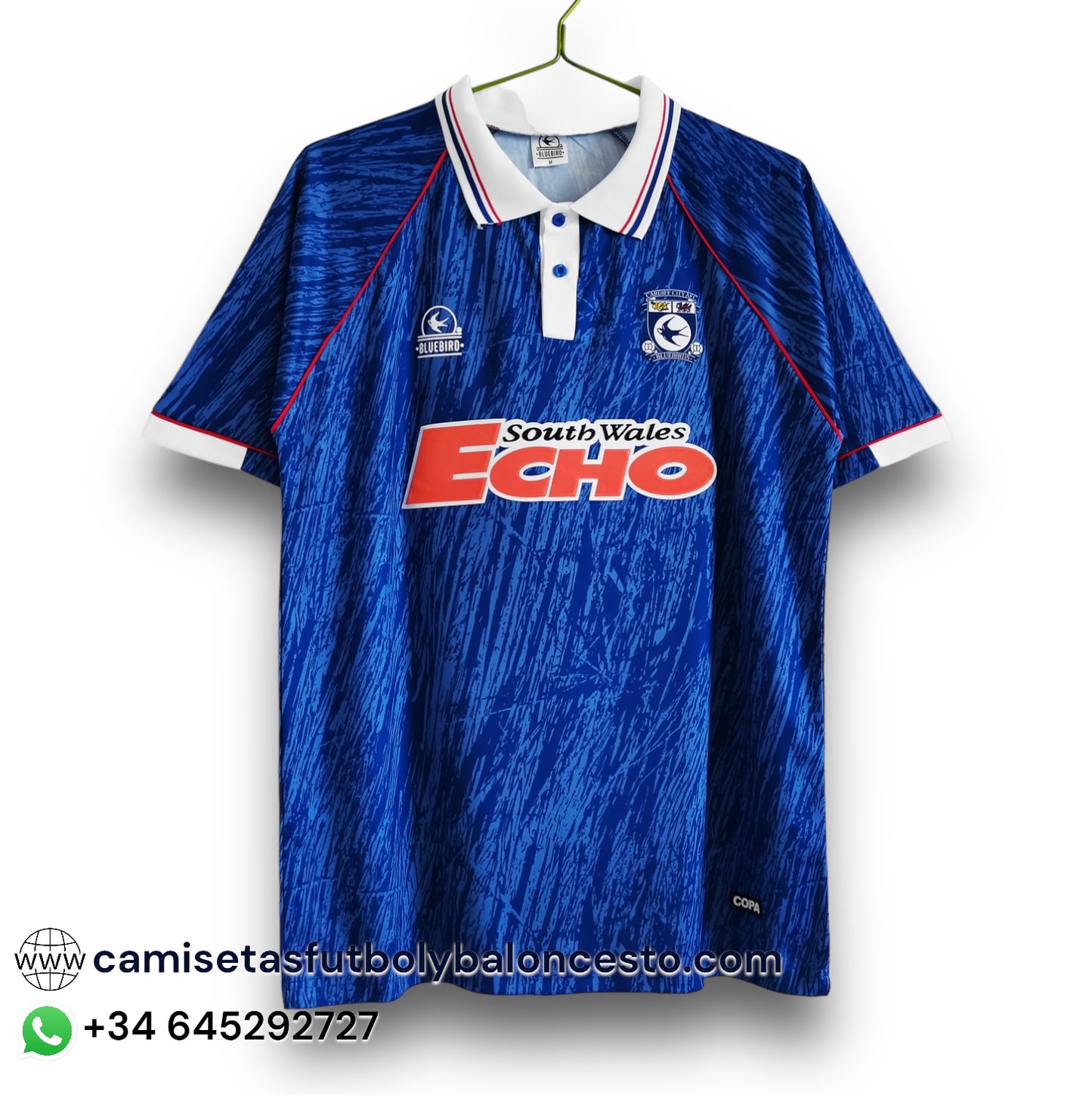 Camiseta Cardiff City 1990 Local