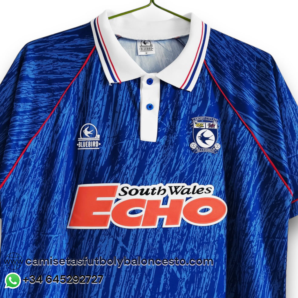 Camiseta Cardiff City 1990 Local