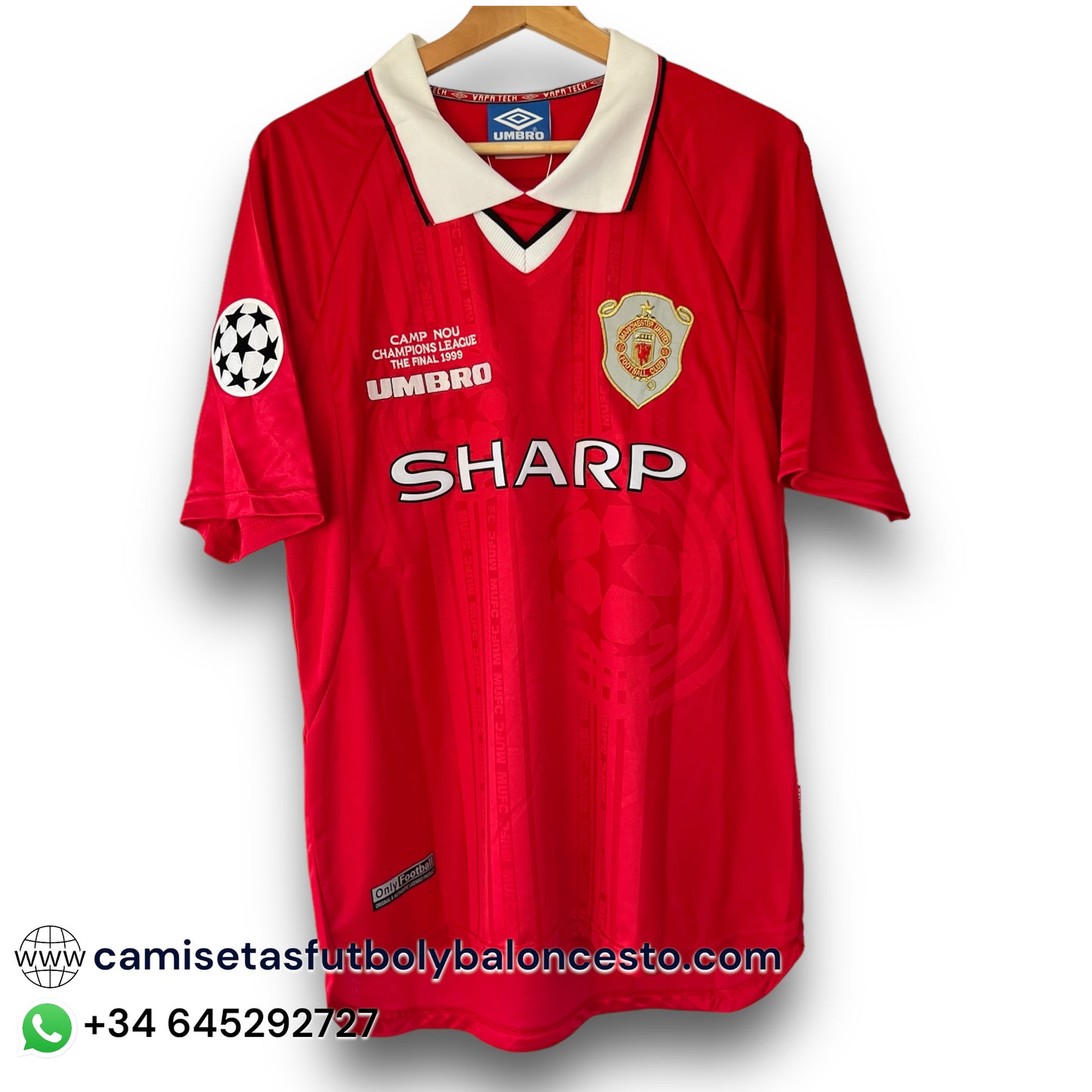 Camiseta Manchester United 1999-2000 Local Final UCL