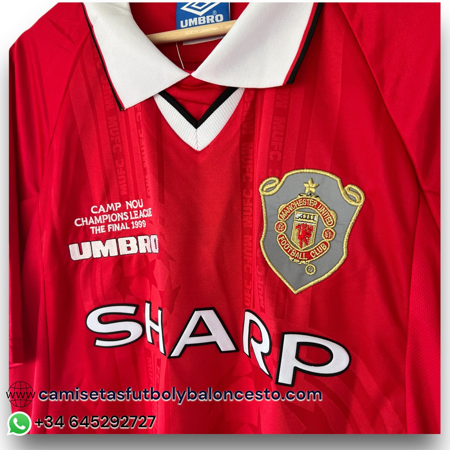 Camiseta Manchester United 1999-2000 Local Final UCL