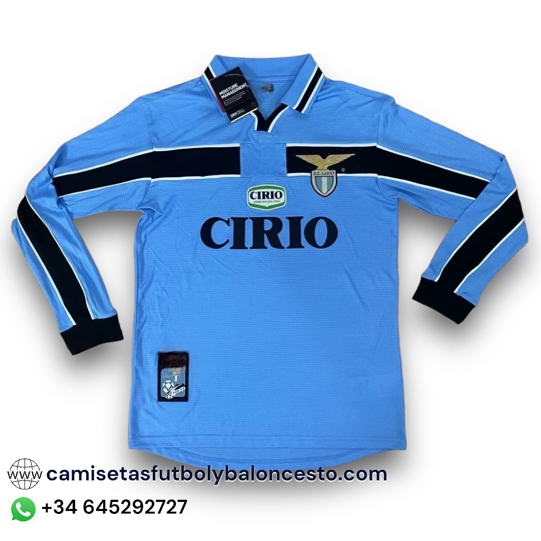 Camiseta Lazio 1998-2000 Local Manga Larga