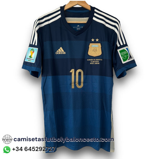 Camiseta Argentina 2014 Visitante - Final mundial Brasil