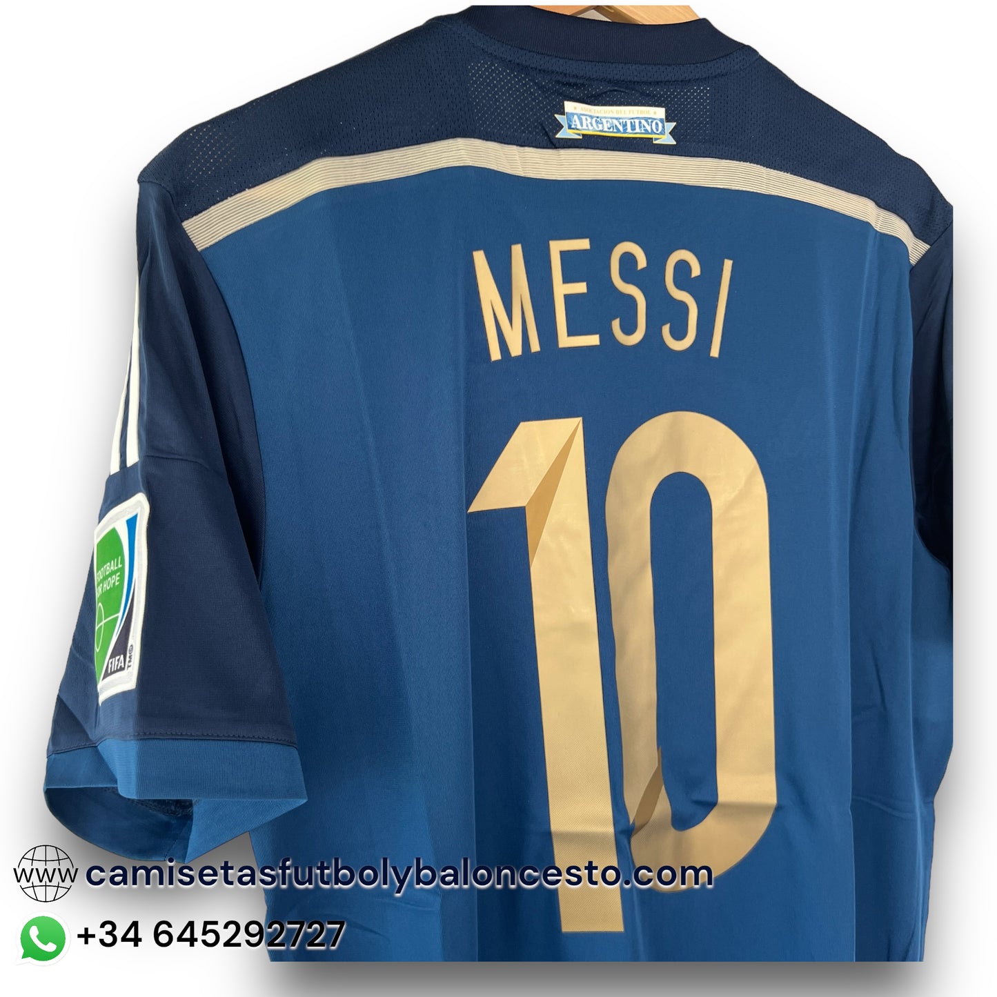 Camiseta Argentina 2014 Visitante - Final mundial Brasil