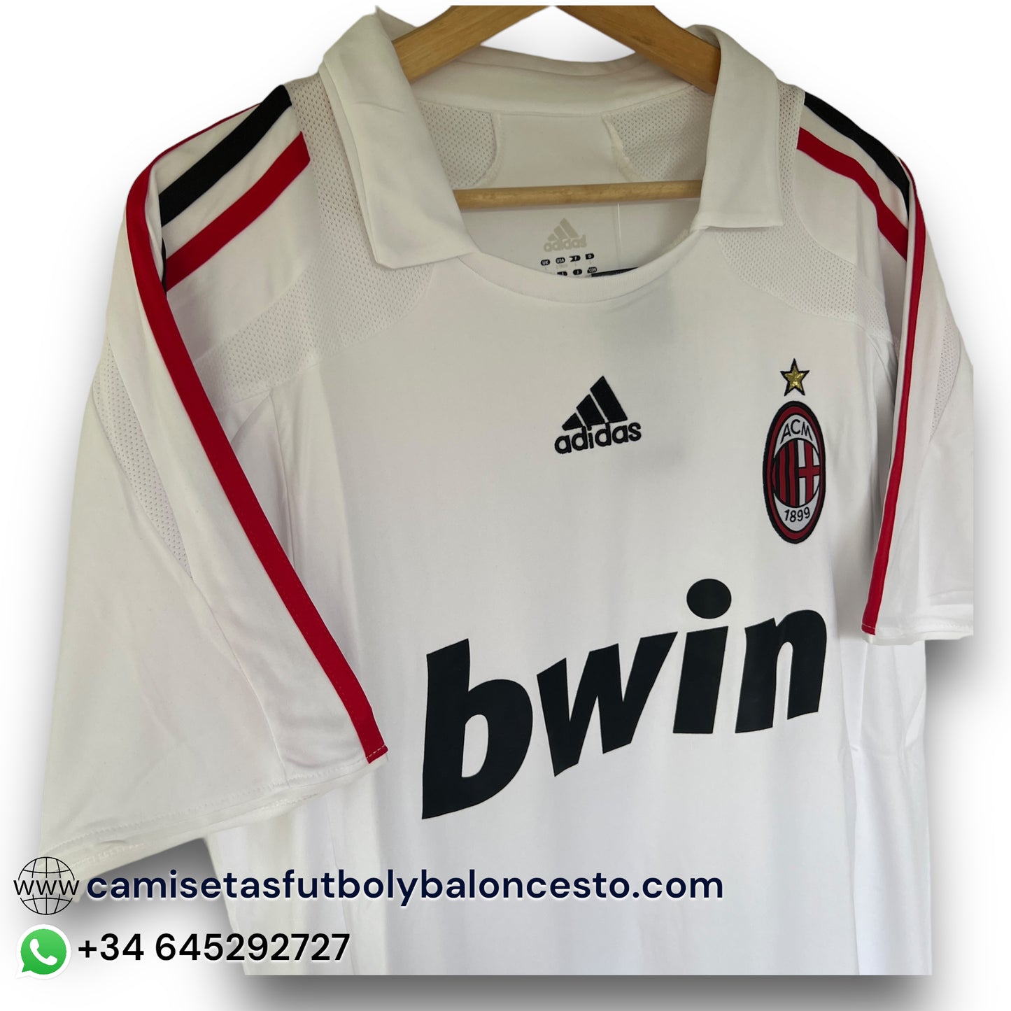 Camiseta AC Milan 2007-2008 Visitante