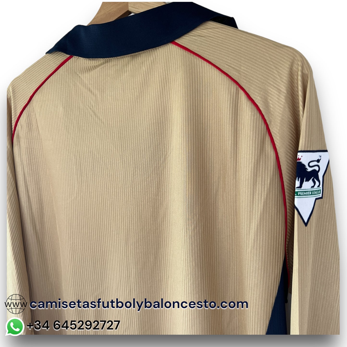 Camiseta Arsenal 2001-2002 Visitante Manga Larga