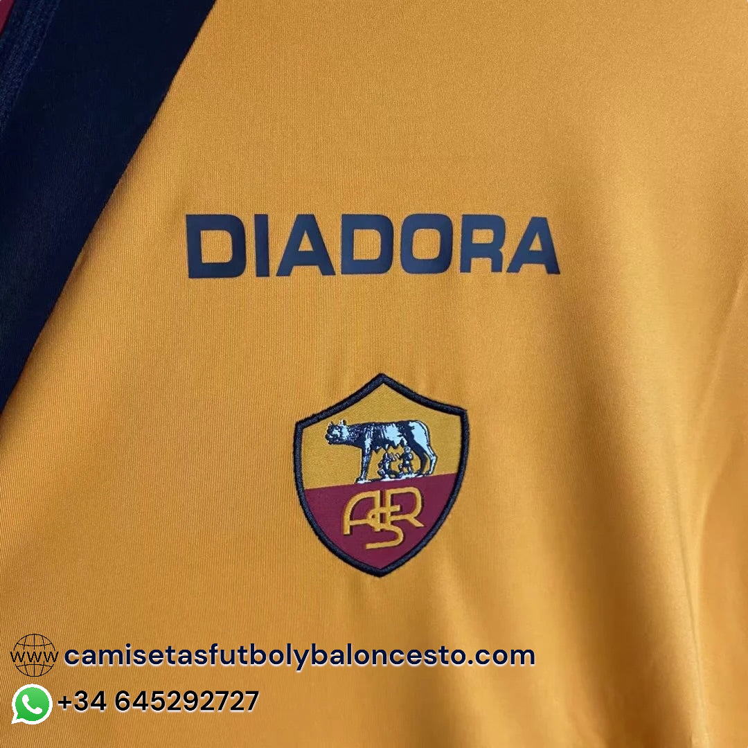 Camiseta AS Roma 2005-2006 Visitante Manga Larga