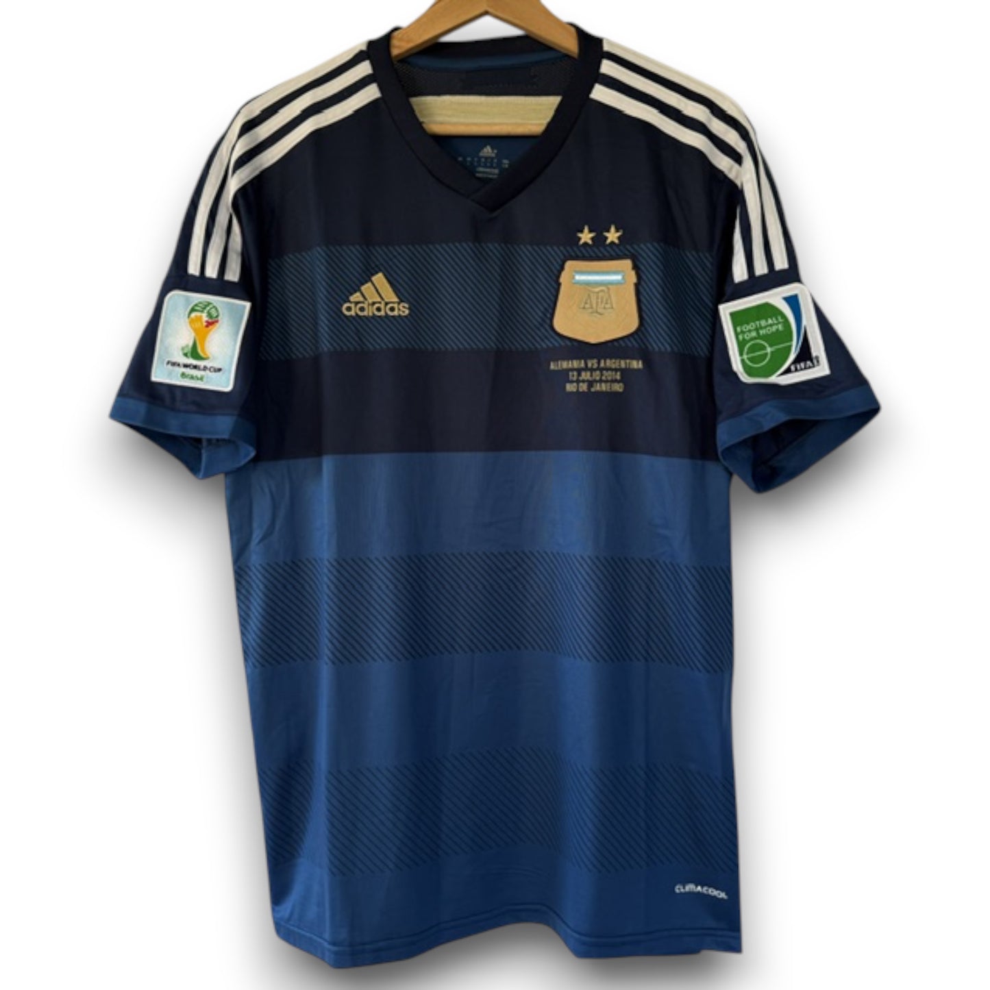 Camiseta Argentina 2014 Visitante - Final mundial Brasil