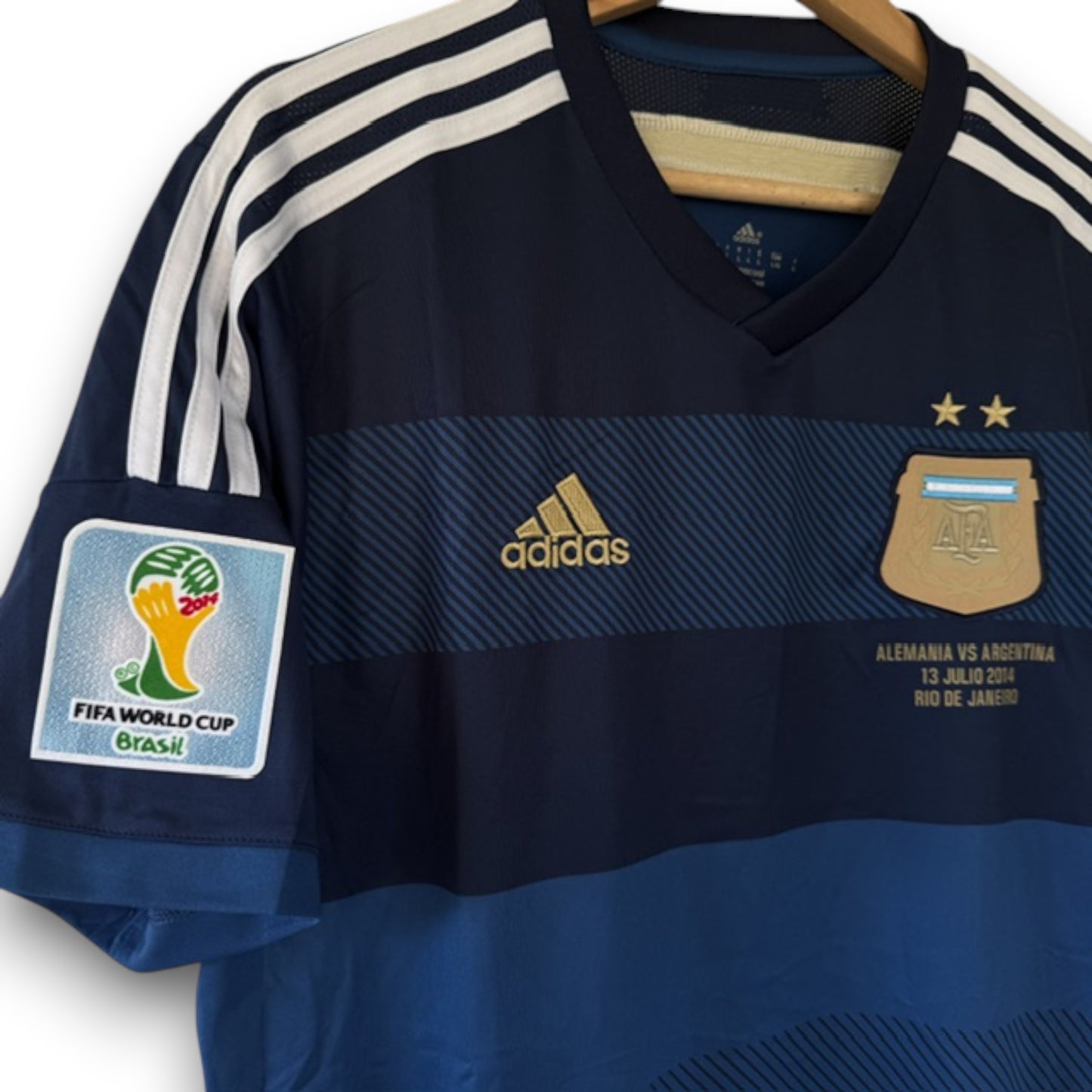 Camiseta Argentina 2014 Visitante - Final mundial Brasil