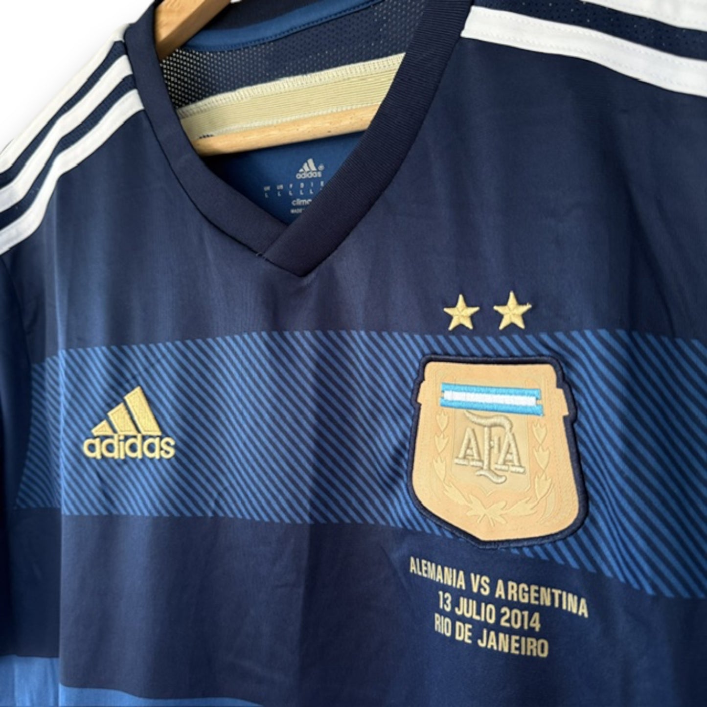 Camiseta Argentina 2014 Visitante - Final mundial Brasil