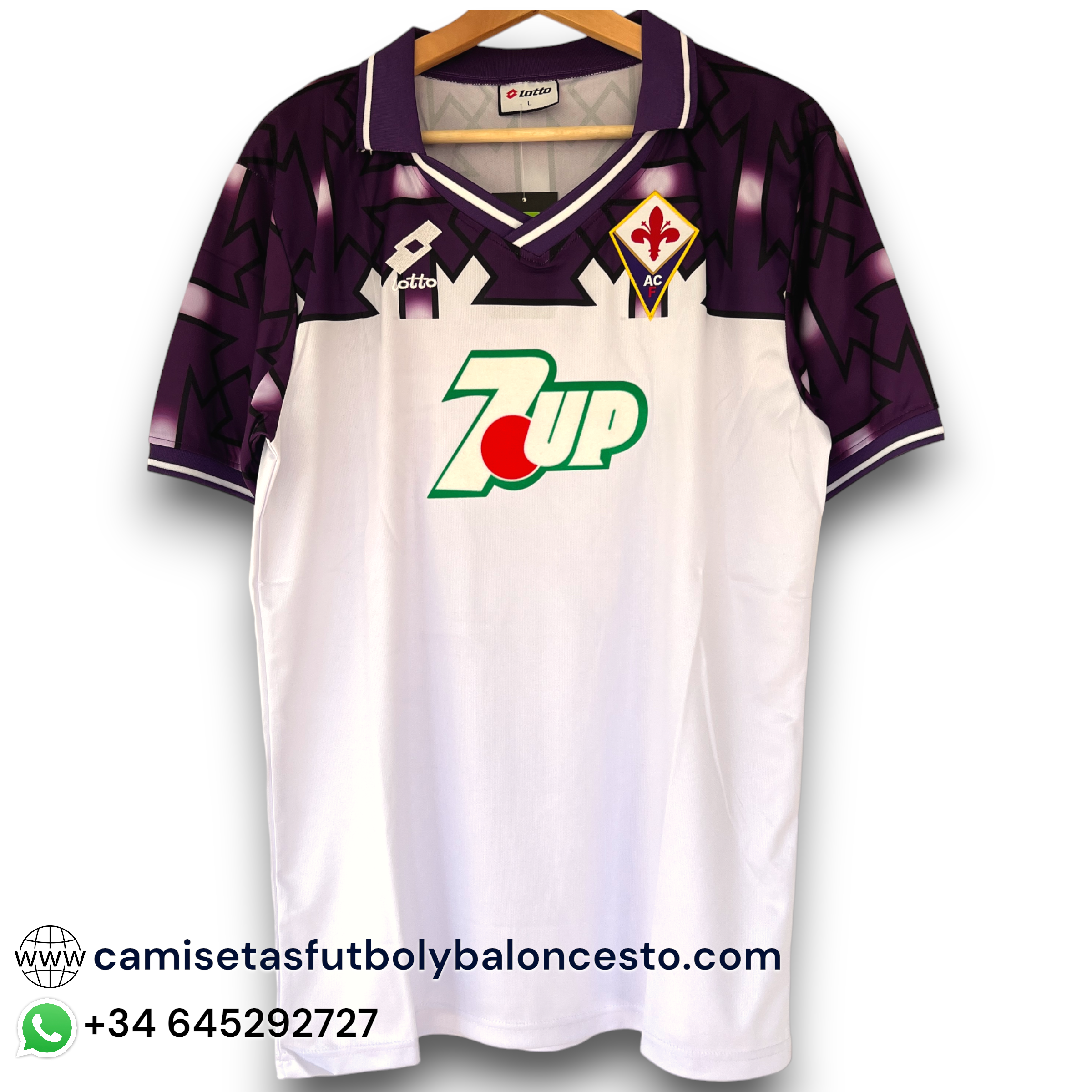 Maillot Fiorentina Vintage 1993-1994 Par Uhlsport - Taille L - Collection