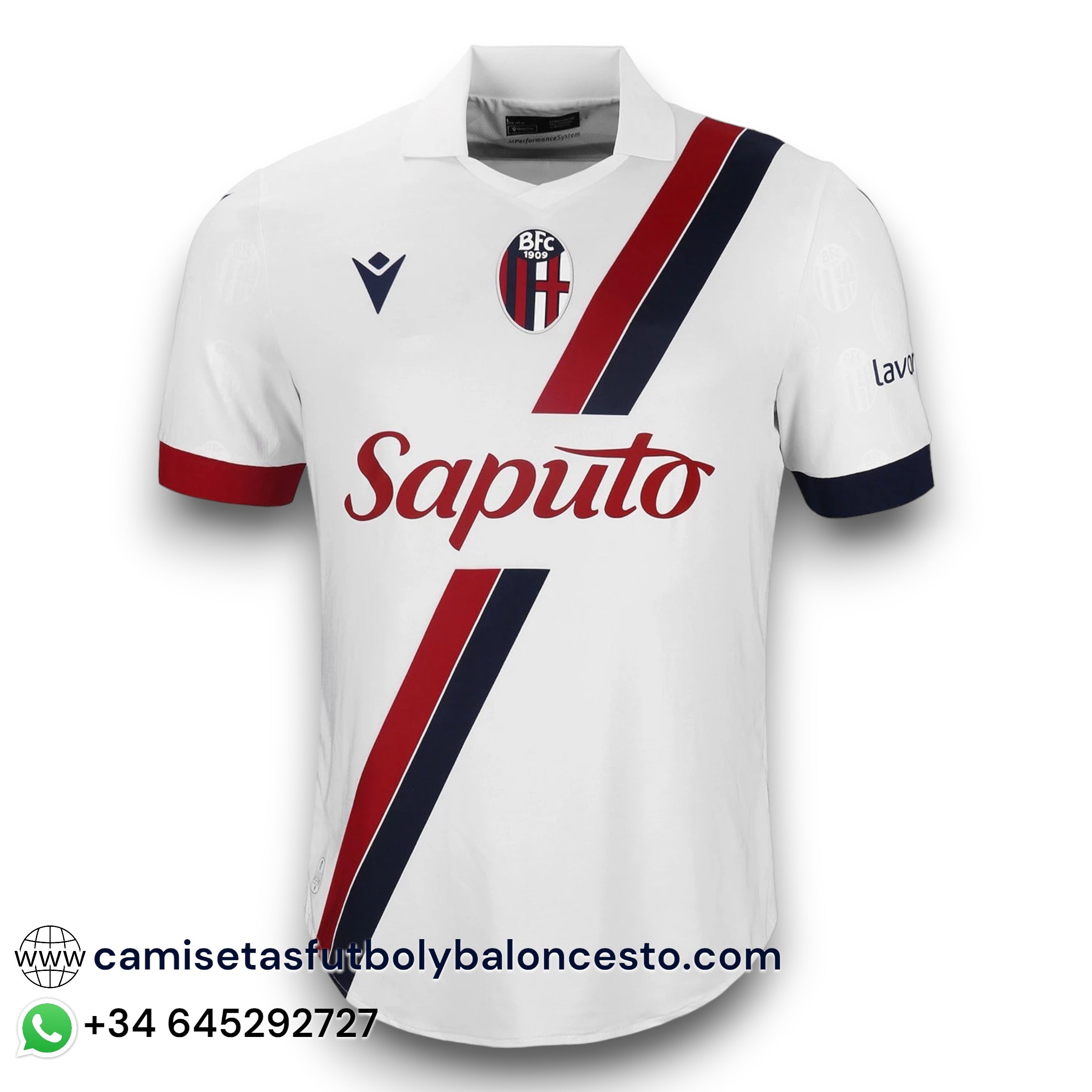 Camiseta Bologna 20232024 Visitante camisetasfutbolbaloncesto