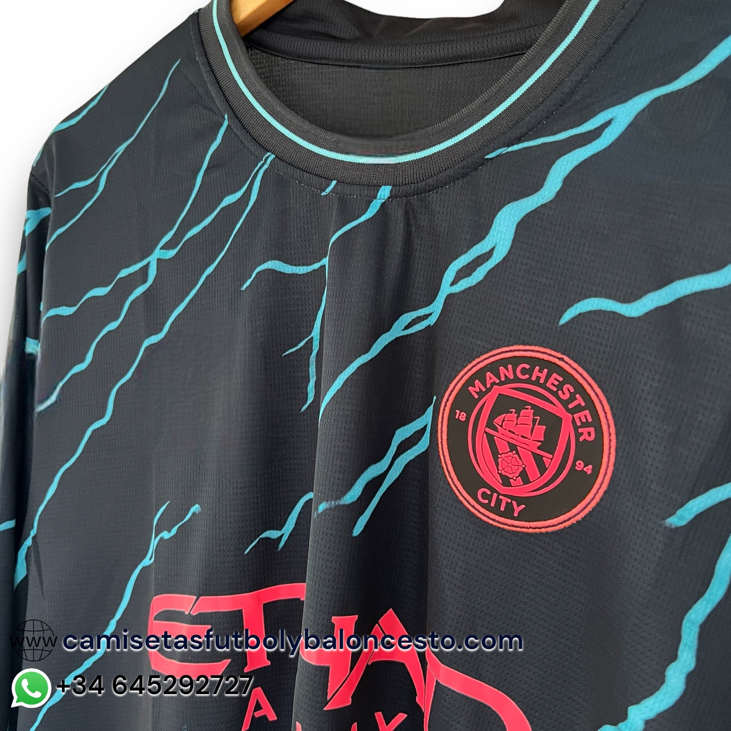 Camiseta Manchester City 2023-2024 Alternativa Manga Larga